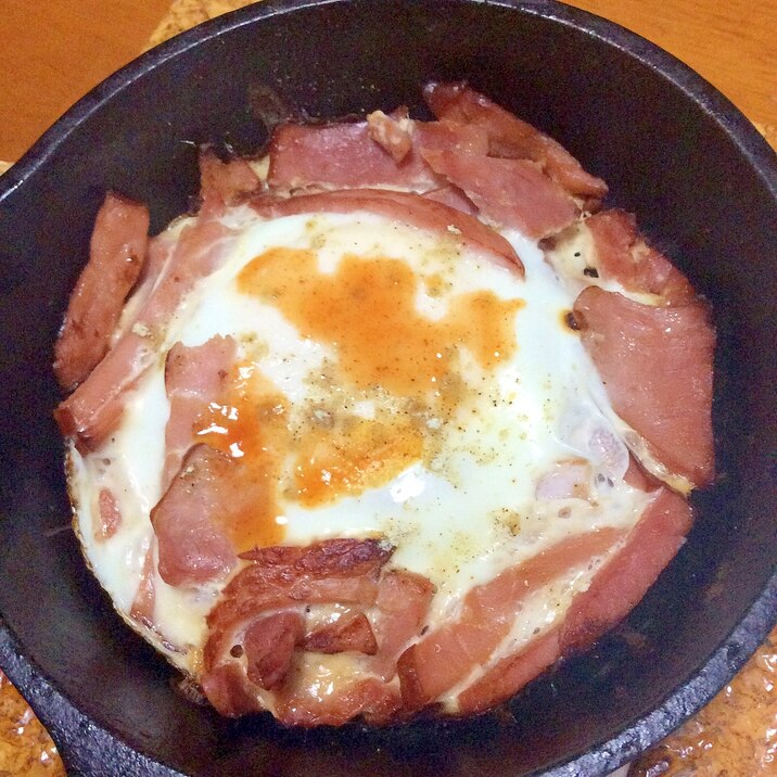 ショルダーベーコンエッグ レシピ 作り方 By Madone6 楽天レシピ